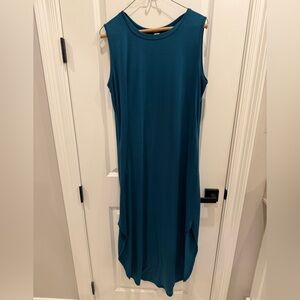 Sleeveless Teal Maxi Dress for Women